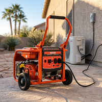 Groupe électrogène portable à essence 4 temps refroidi par air, 7,0 CV, 380 V CC monophasé 50 Hz, pour extérieur, de l'usine BISON (CHINE)