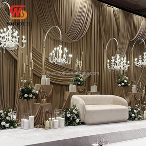 SMOOTH Modern Elegant Detachable Aluminum alloy Chandelier <b>Frame</b> Factory Price Crystal Chandelier For Wedding <b>Backdrop</b> Walkway - Product Image 1