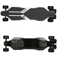 Longboard électrique S4 avec roues 97PU, planche en érable canadien 9 plis, moteur double courroie 1000W, autonomie 30KM, vitesse maximale 45KM/H
