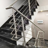 Support réglable en acier inoxydable 304/316 pour garde-corps d'escalier, idéal pour escaliers inclinés et balcons, réglage d'angle 0-45°, pour villas modernes