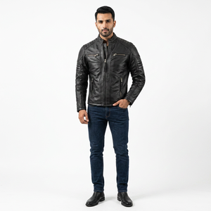 <b>Men's</b> <b>Jackets</b> 2026 Oem Service <b>Leather</b> <b>Jackets</b> <b>Men</b> Black Color <b>Men</b> <b>Leather</b> <b>Jacket</b> Full Sleeve <b>Leather</b> Comfortable <b>jacket</b> for <b>men</b> - Product Image 1