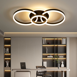 LED <strong>Ceiling</strong> <strong>Light</strong> IP44 Rated Metal Acrylic Construction Remote Control AC Modern Design <strong>for</strong> Living Room Bedroom Office 48W - Product Image 4