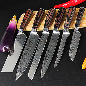 Couteaux <span class=keywords><strong>de</strong></span> chef <span class=keywords><strong>japonais</strong></span> en acier, ustensile <span class=keywords><strong>de</strong></span> cuisine, <span class=keywords><strong>damas</strong></span> 1 pièce, collection 2020 - Product Image 3