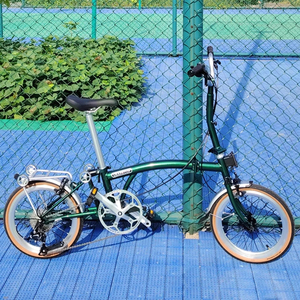 Bicicleta VOMO C5 de 16 pulgadas, bicicleta plegable de 9 velocidades para adultos, bicicleta CityBike ligera de triple pliegue BMX, bicicleta plegable C5 de movilidad masculina y femenina - Product Image 6