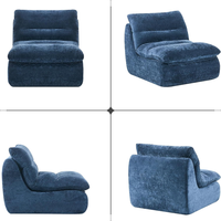 JJY-018 Pouf moderne capitonné individuel, canapé-lit compressé et fauteuil de sol relax pour salle de jeux, meubles de salon