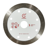 Lame de scie circulaire en diamant nitruré industrielle directe d'usine 4,5 pouces 114 mm à bord continu, disque de coupe et de meulage à haute efficacité