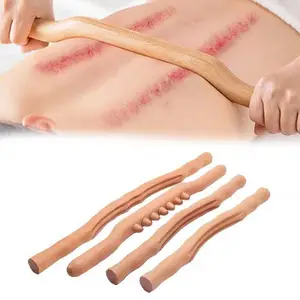 Rouleau de Massage Anti-Cellulite, perte de poids, Relaxation complète du corps, thérapie au bois, outils de Massage