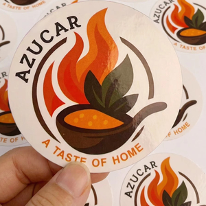 สติกเกอร์กาวติดอาหารแบบกำหนดเอง กันน้ำ ทนทาน เป็นมิตรกับสิ่งแวดล้อม ไวนิลคุณภาพสูง ดีไซน์สวยงาม ขนาดและสีตามสั่ง - Product Image 4