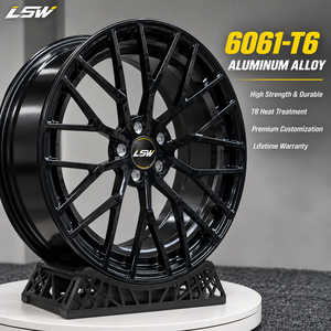 ล้อแม็กซ์ LSW 21 นิ้ว ลาย Y Spoke Mesh สำหรับรถยนต์ สีดำเงา ขอบกลึง 19 22 นิ้ว ล้ออะไหล่หรูหรา - Product Image 1