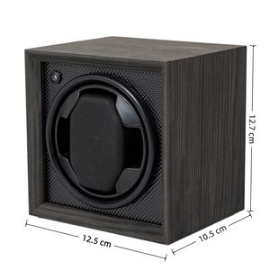 Estuche Giratorio Automático para Relojes <span class=keywords><strong>de</strong></span> Madera <span class=keywords><strong>de</strong></span> Una Sola Ranura, Silencioso, Negro, para Relojes Mecánicos, con Ranura para Batería - Product Image 3