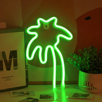 Livraison rapide décoratif Led cocotier néon lumière Logo personnalisé Led atmosphère lumière personnalisé néon enseigne néon livraison directe