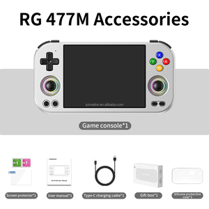 ANBERNIC New RG477M 휴대용 게임 콘솔 4.7 인치 화면 24 + 에뮬레이터 8000 + 게임 3D 홀 조이스틱 5300mAh 배터리 - Product Image 4