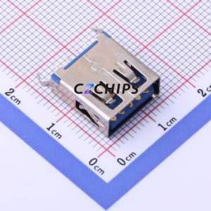 KH-3.0AF180WJ-13.7JB USB Connector Through hole Component (THT) Connector Type-A USB 3.0 Female Through Hole - Product Image 1