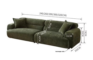 <span class=keywords><strong>Canapé</strong></span> <span class=keywords><strong>rétro</strong></span> français <span class=keywords><strong>chic</strong></span> et sophistiqué, revêtement en velours doux, parfait pour rehausser l'élégance de la maison - Product Image 5