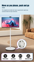 Monitor Inteligente de 23.8, 27 y 32 Pulgadas con Ruedas, CPU Android de 8 Núcleos, Control Remoto, Pantalla Táctil con Cámara, TV Portátil