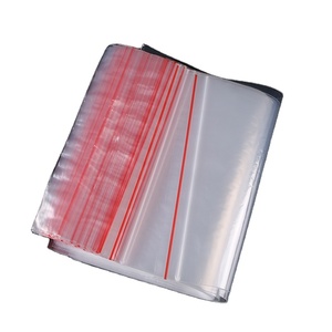 Resealable Self Sealing ResealableZipper Clear Plastic Bag Transparent Plastic Packaging Pouch PE Pouch