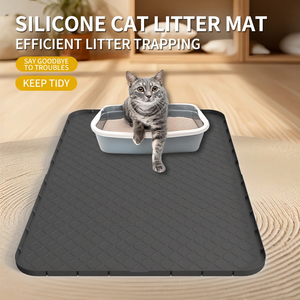 Tapete de Silicona para Gatos, Antideslizante, Impermeable, Fácil de Limpiar, Protector de Piso para Mascotas - Product Image 1