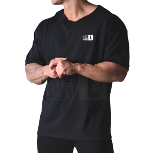 เสื้อยืดโอเวอร์ไซส์คุณภาพพรีเมียมสำหรับผู้ชาย ผ้าฝ้ายแคนวาส 100% ทรงหลวม พิมพ์ลาย แห้งเร็ว เป็นมิตรกับสิ่งแวดล้อม ระบายอากาศได้ดี - Product Image 1