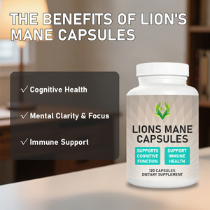 Cápsulas de Melena de León Más Vendidas, Melena de León y Beta Glucanos, Apoya el Sistema Inmunitario y la Función Digestiva, Hongo - Product Image 4