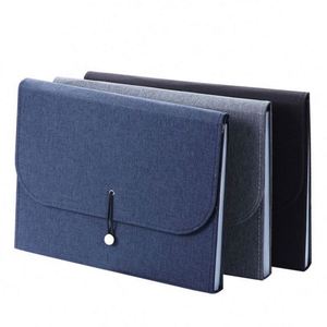 Organisateur de documents extensible en toile Oxford, format A4, imperméable, avec 13 pochettes pour étiquettes, classeur extensible pour entreprise - Product Image 1