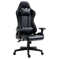 Chaise de jeu en cuir PU avec éclairage LED et haut-parleurs, échantillon gratuit, livraison directe
