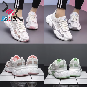 Zapatos Deportivos Transpirables de Malla Blanca para Mujer, con Suela Gruesa, a la Moda, para Salir de Verano - Product Image 4