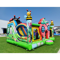 Château gonflable commercial pour parc d'attractions, combo château de saut et structure gonflable pour enfants, idéal pour le jardin
