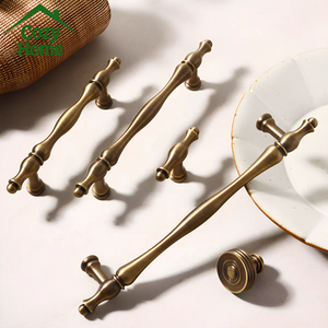 French <strong>Style</strong> Soild Brass Furniture Handles <strong>Knobs</strong> <strong>Antique</strong> Brass Cabinet Handles Luxury Wave Nightstand <strong>Knobs</strong> <strong>Drawer</strong> Handles - Product Image 3