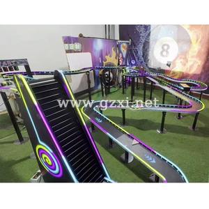 <span class=keywords><strong>Table</strong></span> de billard à billes personnalisée de 4,5 m x 3,6 m avec éclairage néon coloré et fonction d'ascenseur - Product Image 1