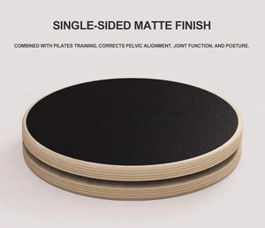 OBG Home Yoga Plateau de fitness pour la taille à commande au pied, en composite, antidérapant, rotatif, écologique, noir OBG-117 Écologique - Product Image 6