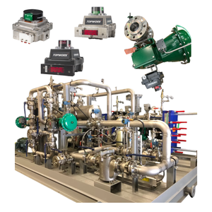 Válvula de control Emerson Fisher V500 y posicionador de válvula Fisher DVC6200 con interruptor de límite TopWorx, equipados con soporte de montaje para válvula - Product Image 1