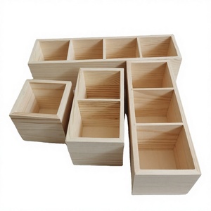 Caja de <span class=keywords><strong>Madera</strong></span> Rústica Pulida, Organizador de Almacenamiento de <span class=keywords><strong>Madera</strong></span> Personalizado, Caja para Manualidades, Coleccionables, Decoración del Hogar, Suculentas - Product Image 3