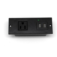 Protection contre les surtensions à fixer sur le bureau avec prise d'extension USB, prise de bureau encastrée pour table d'appoint, multiprise encastrée