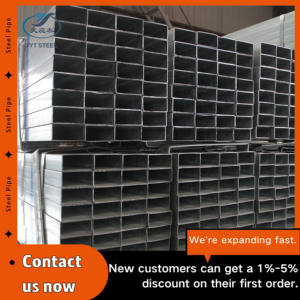 Tuyau carré galvanisé ASTM A500 Tuyaux pré-galvanisés Section creuse carrée rectangulaire ronde en vente - Product Image 2