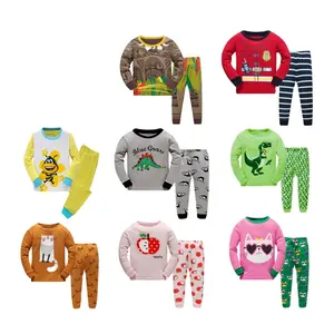 2-7Y , wholesale cotton pajamas Children's pajamas Summer Boys and girls children clothing sets