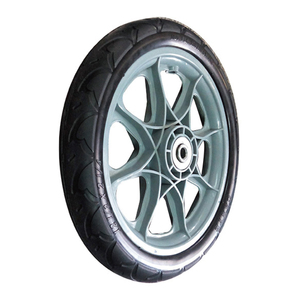 Roue en caoutchouc solide en mousse de polyuréthane de 12 pouces pour chariot à main, chariot, tondeuse à <span class=keywords><strong>gazon</strong></span>, épandeur, chariot, poussette - Product Image 4