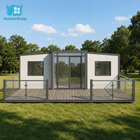 Maisons préfabriquées de luxe personnalisées 2025, 5 chambres, 3 salles de bain, maisons en bois imperméables, fabriquées à partir de panneaux sandwich, conteneur en acier