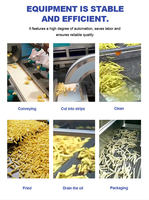 Commerciële 200-1000Kg Volautomatische Hoge Kwaliteit Aardappel Frietjes Productielijn Aardappelchips Maken Machine