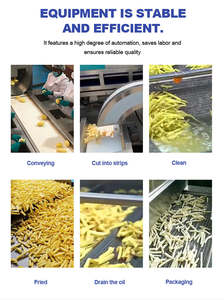 Ligne de production commerciale de pommes de terre frites de haute qualité entièrement automatique de 200 à 1000kg - Product Image 3
