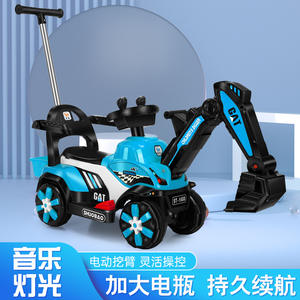 Excavadora eléctrica Shuobao, juguete para niños con control remoto, luces y efectos de sonido - Product Image 5