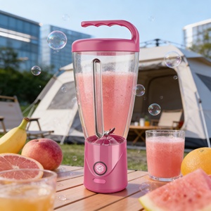Blender portable robuste rechargeable par USB à 6 lames, 1000 ml, sans BPA, moteur à batterie, mode turbo, anti-fuite, pour mélanger les fruits, voiture - Product Image 5