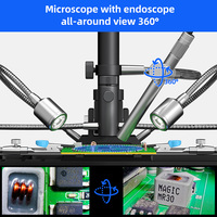 Microscope numérique endoscopique AD409 Max-ES 10,1'' WIFI USB grossissement 300X caméra 4MP moniteur 27'' pour soudure PCB/SMD
