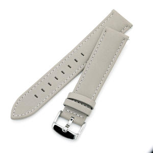 Classico Crazy Horse Luce <span class=keywords><strong>Grigio</strong></span> Due Pezzi di Stile OEM In <span class=keywords><strong>Pelle</strong></span> <span class=keywords><strong>Cinturino</strong></span> di Vigilanza - Product Image 2