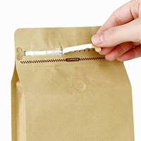 50 pièces sacs à café haute barrière 2 lb pochettes à café à fond plat debout avec valve de dégagement d'air tirette réutilisable fermeture éclair latérale