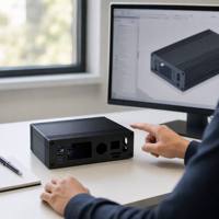 Boîtier en aluminium usiné sur mesure par CNC 128x238x23mm Anodisé Tolérance ±0.1mm CE/ISO9001 DFM gratuit Votre conception, notre solution