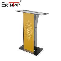 Ekintop Nouveau Design Pupitre en Verre et Fer pour Bureau, École, Église, Mobilier Commercial