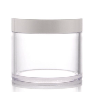Wholesaler thick wall cosmetic plastic jar 8oz 250ml PETG plastic jar