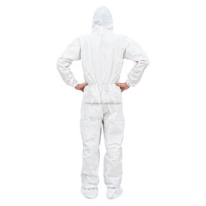 Robe d'isolation monobloc jetable économique (vêtements de travail) avec membrane respirante à capuche Qualité sans pied garantie - Product Image 3