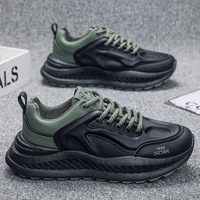 Torre hommes 2025 nouvelles chaussures de sport décontractées toutes saisons confortables PU chaussures de marche à semelles épaisses Explosion mode pour le printemps