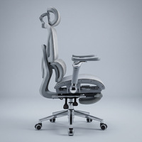 Chaise de jeu ergonomique à dossier haut avec repose-pieds, accoudoirs réglables et dossier inclinable pour joueur, bureau à domicile